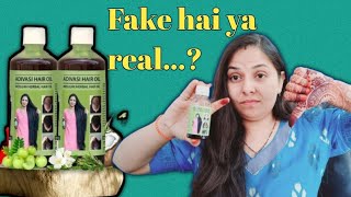 Aadivasi neelgiri herbal hair oil fake hai ya real  aadivasi neelgiri herbal oil [upl. by Nareik]