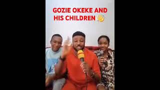 Gozie Okeke Live With His Children Perform Akanchawa dance duet challenge gozieokeke igbomusic [upl. by Ykcim126]