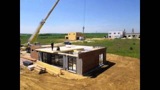 Le montage dune maison ossature bois booa à 2 étages [upl. by Nojid]