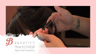 How to Install TapeIn Hair Extensions [upl. by Deuno]