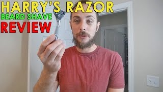 Beard Shave Harrys Razor Review [upl. by Novihs499]