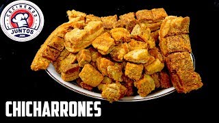 Como hacer chicharrones de puerco en casa [upl. by Fachini]