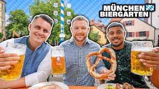 Biergarten Tour durch München  die Deutschland Tour beginnt 🇩🇪 Folge 115 [upl. by Haletta]