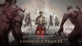 Diablo IV  Season of the Malignant  Announce Trailer [upl. by Sesilu]