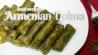 🍇🥩Armenian Dolma in grape leaves💥 Best Recipe 🥩🍇 [upl. by Rai715]