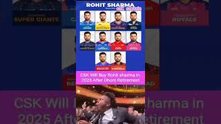 Rohit Sharma Official Handles CSK Captainship 2025  Csk Win ipl 😡 or its impossible 😡 cricket [upl. by Divadleahcim]