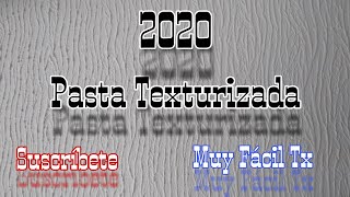 Cómo aplicar pasta Texturizada Rodillo de liga o texturizador [upl. by Yttig]