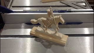 Native American Warrior  DIY Scroll Saw Art [upl. by Hannavas]