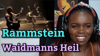 African Girl First Time Hearing Rammstein  Waidmanns Heil Live in Amerika [upl. by Archle]