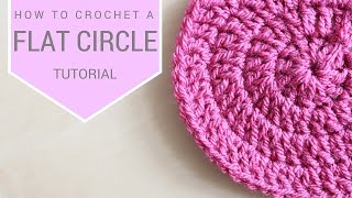 CROCHET How to crochet a flat circle  Bella Coco [upl. by Aileek]