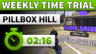 GTA 5 Time Trial This Week Pillbox Hill  GTA ONLINE WEEKLY TIME TRIAL PILLBOX HILL 0216 [upl. by Zeuqram]