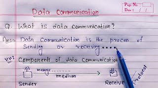 Data Communication in Networking  Components of Data Communication [upl. by Ycram]