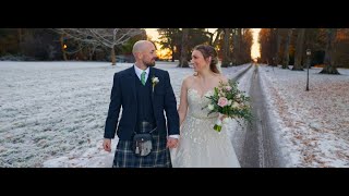 Carberry Tower wedding videography  Charlotte  Garry wedding film trailer [upl. by Connolly195]