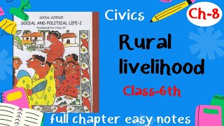 Rural livelihood  social and political life 1  class 6th  notes explanation [upl. by Akinhoj589]