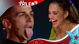 Una LENGUA impresionante y MUY bien ejercitada  Audiciones 9  Got Talent España 2023 [upl. by Itsud]