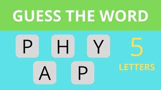 Guess the Jumbled Word by Using the Hint – Easy – Part 1 [upl. by Rora472]