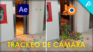 Como Hacer Trackeo de Cámara Fácilmente  After Effects  AE2Blend  Blender [upl. by Harwilll]