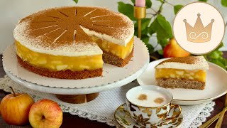 🍎LECKERSTE APFELTORTE mit NÜSSEN und ZIMTSAHNEHAUBE selber backen 🍎 REZEPT VON SUGARPRINCESS🍎 [upl. by Rosenwald]