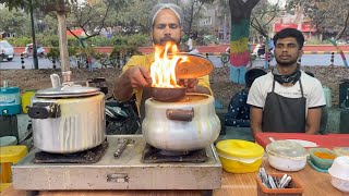 Epic Fire Tadke Wali Dal  Best Dal Pakwan in Indore  Indian Street Food [upl. by Brenden]