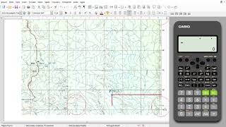 Cálculo das coordenadas geodésicas em carta topográfica [upl. by Akiram]