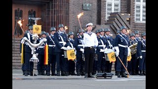 Yorckscher Marsch  Großer Zapfenstreich 150 Wilhelmshaven [upl. by Nolahp]