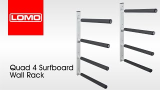 Lomo Quad 4 Surfboard Wall Rack [upl. by Ahset]