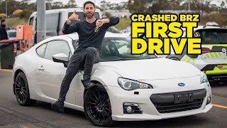 First Drive of the Crashed BRZ Absolutely Thrashed [upl. by Ashely79]