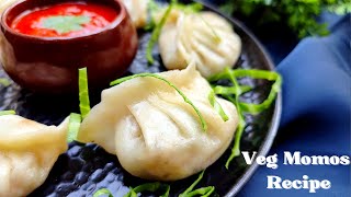 Veg Momos Recipe  Momo Recipe  How To Make Veg Momos At Home  No Onion No Garlic Momo Recipe [upl. by Dnaltroc]