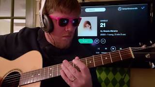 How To Play 21 Gracie Abrams  guitar lesson beginner tutorial easy chords [upl. by Lilia]