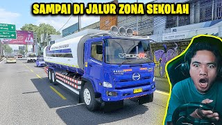 TRUK TANGKI MELEWATI KAWASAN ZONA SEKOLAH  Euro Truck Simulator 2 [upl. by Heyman]