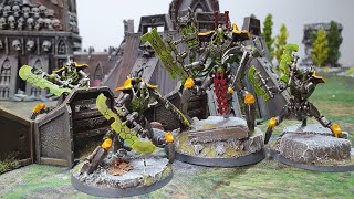 Necrons vs Death Watch 10th edition Warhammer 40k battle report [upl. by Yolane]