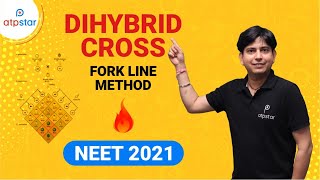 NEET 2021  Dihybrid cross fork line method  Biology  ATP STAR [upl. by Themis]