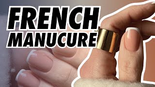 FRENCH MANUCURE 💅🏼 comment RÉUSSIR sa FRENCH SIMPLEMENT et RAPIDEMENT 🤫 [upl. by Hseham]