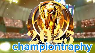 Championtraphy 2025 in Pakistan  intro [upl. by Bambie]