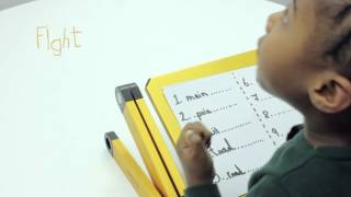 Smart 5 Year Old  Doing a Written Spelling Test [upl. by Merc]