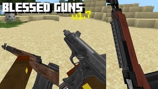 NEW UPDATE Blessed Guns v171 Addon Mcpe 120  Addon 3d Guns Minecraft Pe [upl. by Nylorahs174]