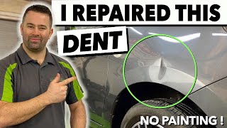 SUPER CLEAN PDR REPAIR ON A FRONT FENDER  Paintless Dent Removal Uk 🇬🇧By DentRemover [upl. by Naitsabas]