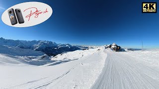 Skifahren Meiringen Hasliberg  360° VR Video 4k  Abfahrt Glogghüs Käserstatt Bidmi Meiringen [upl. by Four]