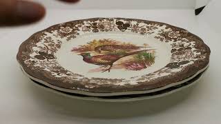 Vintage Royal Worcester Palissy China Game Series Pheasant Dinner Plate [upl. by Asaph448]