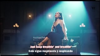 Ariana Grande  Breathin Lyrics y Subtitulos en Español Video Official [upl. by Elyac968]