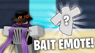 This BAIT EMOTE Makes People SPAM Their COUNTERS  The Strongest Battlegrounds ROBLOX [upl. by Kcirtap365]