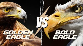 Bald Eagle vs Golden Eagle Epic Aerial Battle [upl. by Notned]