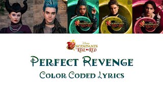 Cast of Descendants the Rise of Red  Perfect Revenge Color Coded Lyrics [upl. by Gibson]