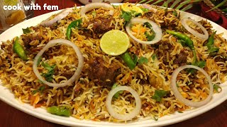 Mutton Tikka Biryani  Bakrid Special Mutton BiryaniSimple amp Easy Biryani Recipe With English Subs [upl. by Attennaj]