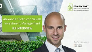 Wir wollen uns das Thema Klimaresilienz noch stärker anschauen  Alexander Roth auf der ESG Factory [upl. by Lockhart]