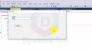 How to create user control in c winform and use to windows form  C tutorial [upl. by Nazler]