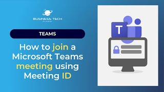 How to join a Microsoft Teams meeting using Meeting ID [upl. by Nylqcaj]