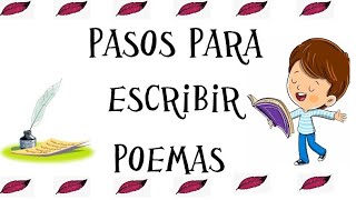 Pasos para escribir un poema  Educación Primaria [upl. by Ori]