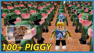 ME VS 100 PIGGY BOTS  Roblox Piggy Update [upl. by Larissa905]