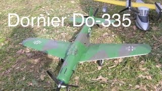 Dornier ドルニエ Do335 RC Electric Plane build West Wing kits [upl. by Lach]